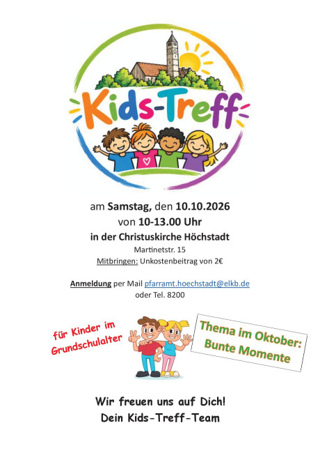 Kidstreff im Oktober