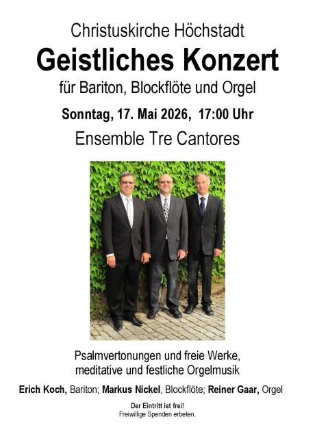 Konzert tre cantores
