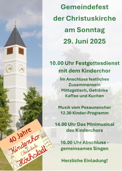 Gemeindefest Plakat