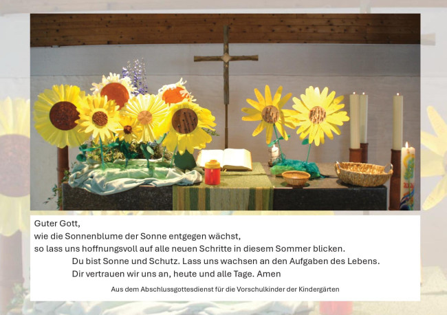 Sonnenblumengebet