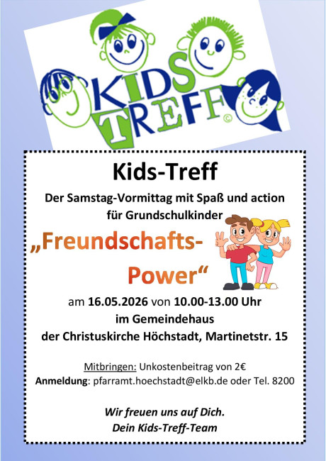 EInladung zum Kids-Treff